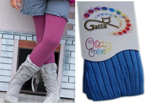 Rajstopy Crazy Colors dziecięce Gatta prążki 