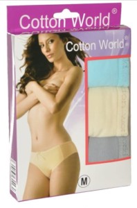Majtki damskie Cotton World 3 szt.