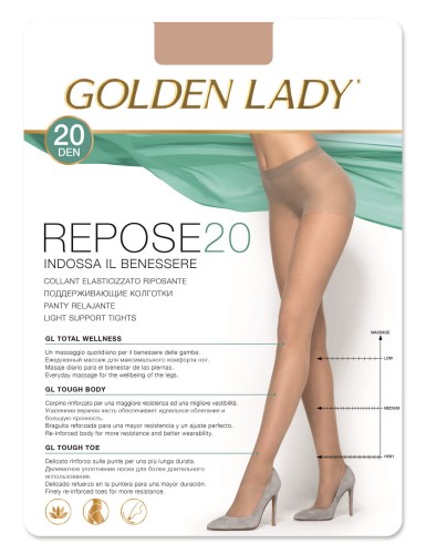 Nowa szata graficzna - Rajstopy Golden Lady Repose 20 den relaksujące, masujące