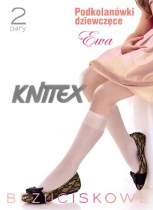 Podkolanówki dziewczęce (2 pary) Ewa Knittex 15 den