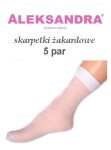 Skarpetki dziewczęce (5 par) żakardowe ALEKSANDRA