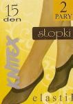 Stopki KNITTEX elastil 15 DEN 2 pary